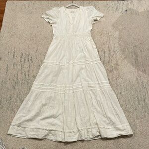 Anthropologie maxi dress in white - S